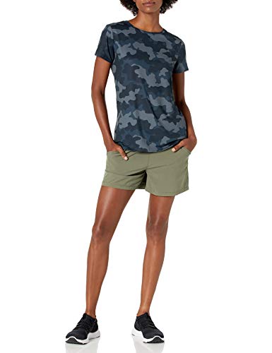 Image of Amazon Essentials Women's Active Quick Dry Tech Stretch Short-Sleeve Crewneck T-Shirt, Multipacks