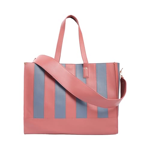 Image of JENN Weekender Tote Bag - Stylish and Durable Travel Tote for Women | Large Capacity Handbag for Short Trips, Getaways, Gym, or Daily Commute