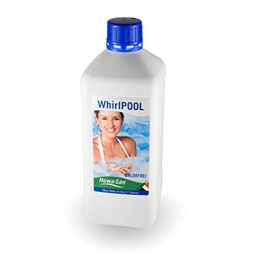 Huwa-San Whirlpool Haushaltsdesinfektion und chlorfreie Wasserpflege und Desinfektionsmittel mit stabilisiertem Aktivsauerstoff (1L für 800L Poolinhalt) Cover