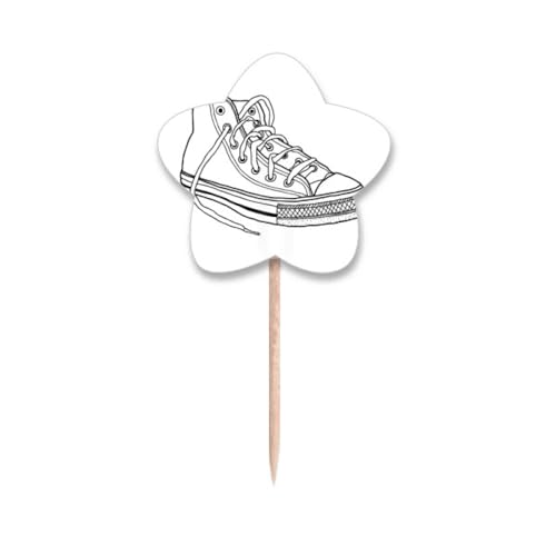 Piques à cupcakes toile peinte astuce déco gâteau raté - 2