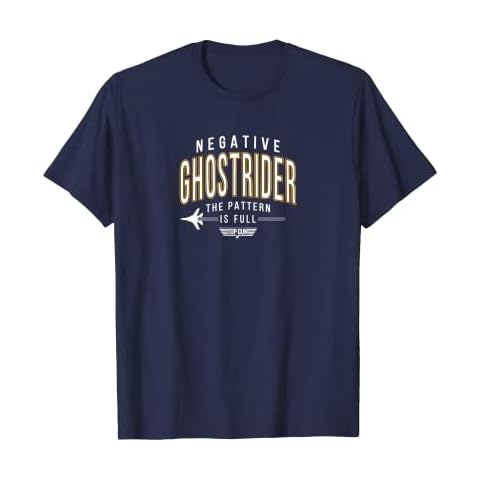 Top Gun Negative Ghostrider Pattern is Full Text T-Shirt Cover