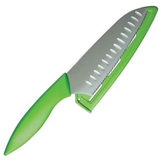 Kai PRO My First Knife with Sheath 5.25", Serrated Kids Knife, Comfortable Contoured Handle, Serrated Blade for Non-Slip Cutting, Kids Cooking Knives