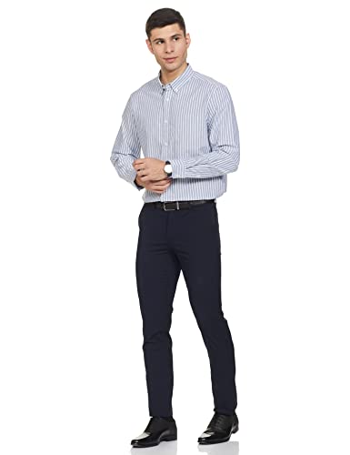 Image of Marks & Spencer Mens Casual Shirt T25 /3228K /NAVY Mix /XS /