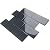 TCSAG-06 3x6 Dark Grey Glass Subway Tile -Kitchen and Bath Backsplash Wall Tile (1sqt)
