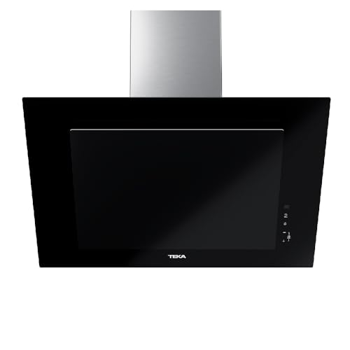 TEKA Hotte aspirante verticale 70 cm A+++ avec fonction FreshAir, aspiration périmétrique, moteur EcoPower, 3 vitesses + intensive, noire, DVT PRO 78780 TCS BK