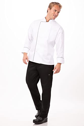 Chef Works Casaco masculino Sicily Executive Chef, Branco, XXG