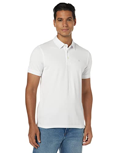 JACK&JONES Herren JJEPAULOS Polo SS NOOS Polohemd, White/Detail:Tonal/Vapor...