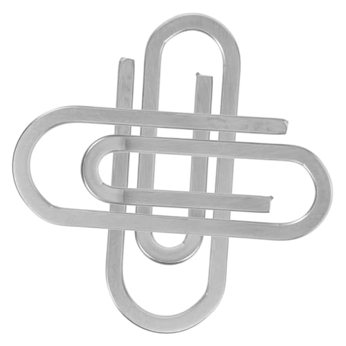 Fermasoldi per Uomo E Donna Set da 2 Pezzi in Acciaio Inossidabile per Contanti E Carte a Doppia Faccia per