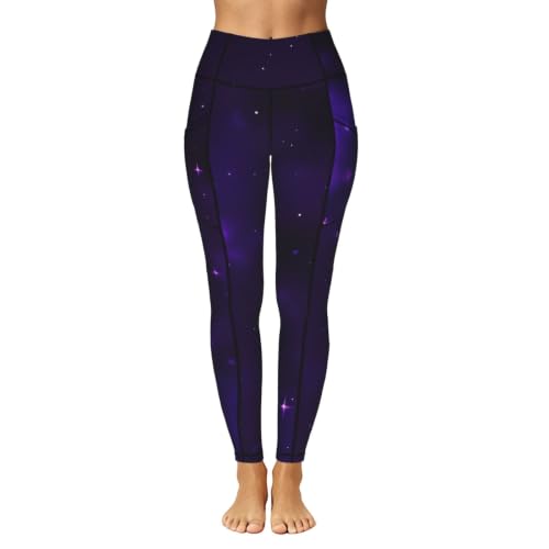 Leggings con estampado estrellado Galaxy Starry Space, conjuntos cómodos para ejercicio 2