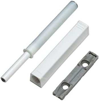 White Blum Tip-On Touch Latch for Self-Closing Hinges, Screw-Mount