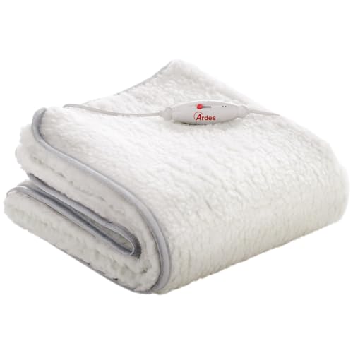 Ardes MORPHEO Materasso Elettrico per Futon con Dimensioni 150 × 80 cm, 2 Livelli di Temperatura, Lavabile, 50% Lana Pura, Sistema di Sicurezza e Cavo Rimovibile