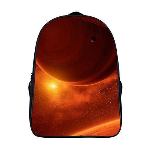 Sac d'école unisexe à anneau planétaire pour ados et adultes grand format 40x28x16cm