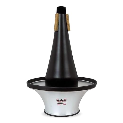 Denis Wick Adjustable Cup Mute for Bass Trombone, 5533 - Hand-Spun Aluminum Mute and Adjustable Cup Position for Varied Tone - Ideal for Practice, Performance & Recording - 11.81 x 9.45 x 9.45 Inches