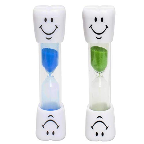 Smile Sand Egg Timer - 2 minute Timer (Set of 2) (Blue and Green)