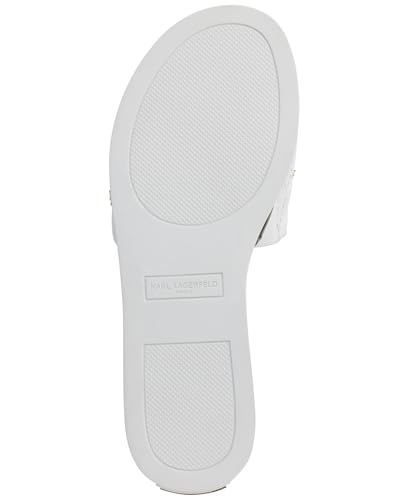 KARL LAGERFELD Women's Cushioned Insole Everyday Carenza Studs-Flat Sandal Slide4