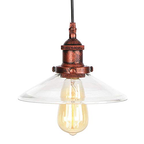 Lampe Suspendue en Verre Soufflé Épuré, Luminaire de Plafond Design Style Moderne E27