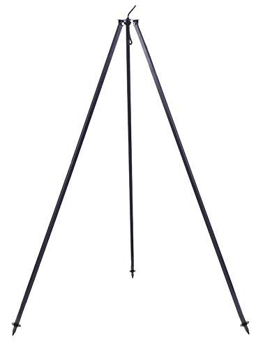 Gardener 302-2 Trépied pour barbecue 180 cm avec grille en acier brut 60 cm