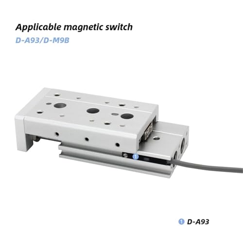 Vérin pneumatique MXS8 table coulissante à double tige - 6
