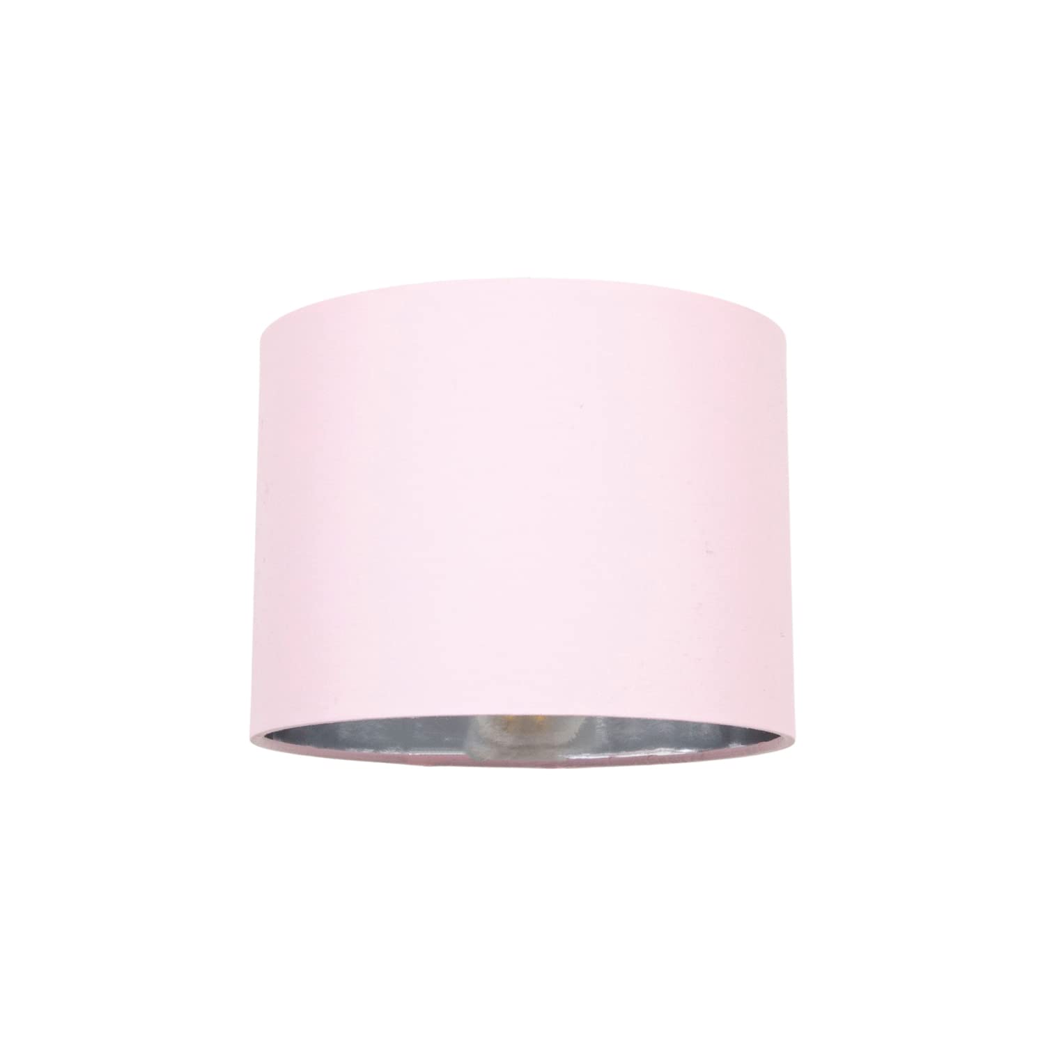 Contemporary and Chic Ochre Cotton 10" Table or Pendant Circular Drum Lamp Shade with Shiny Gold Inner - 60watt Maximum by Happy Homewares — view 9