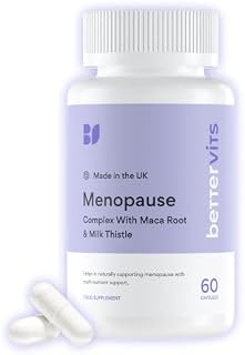 BetterVits Menopause Complex | 13-IN-1 | 360° Support | Hot Flashes | Night Sweats | Mood Swings & More | with Maca Root, Sage, Magnesium & 9 Other Ingredients.