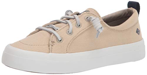 Sperry womens Crest Vibe Sneaker, Natural, 8 US