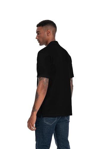 Camiseta polo para hombre Nutria, manga corta, 100 % algodón piqué, transpirable, cuello clásico, para golf, tenis y uso casual miniatura 2