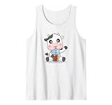 Photo Gallery cute kawaii kids heifer funny bubble tea boba tea cow lover canotta Photo Gallery cute kawaii kids heifer funny bubble tea boba tea cow lover canotta