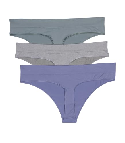 Image of adidas womens Seamless Thong Underwear 3-pack
