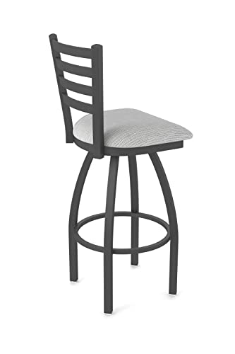 410 Jackie Butaco Giratorio de Barra 36" con Acabado en Pewter y Asiento Graph Alpine miniatura 3