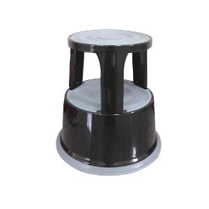 Image of Q-Connect KF04845 Metal Step Stool Black
