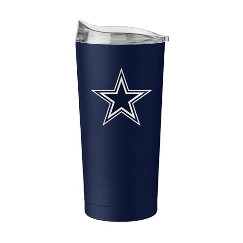 FANMATS NFL Dallas Cowboys 20 oz Stainless Steel Tumbler Powder-Coated | 20 Fluid Ounces | Vacuum Insulated | Team Color