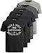 Jack and Jones Herren T-Shirt 5er Set Tshirt für Männer (Regular Fit Mix 5, L)