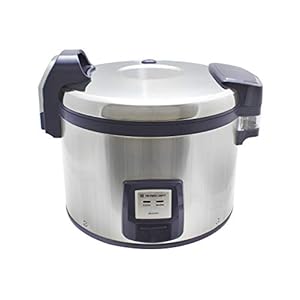 Thunder Group 30 cup/ 60 bowls rice cooker, NSF and ETL certified, stainless steel, digital pad, comes in each