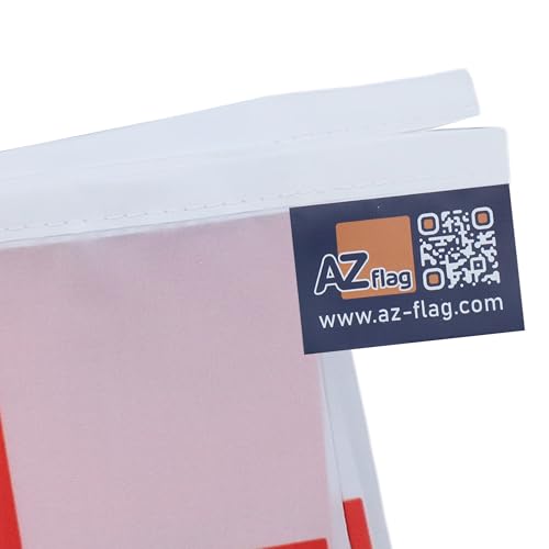 Image of AZ FLAG Poland with eagle 6 meters BUNTING Flag 20 flags 9'' x 6'' - Polish coat of arms STRING flags 15 x 21 cm