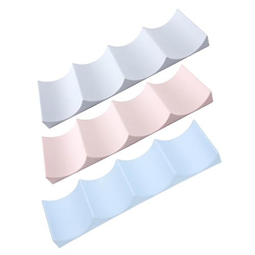 FIXOSHEE 3 piezas Soporte Apilable para Botellas y Latas de Vino Organizador Multifuncional para Frigorífico Almacenamiento Moderno Colores Pastel