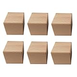 Vaguelly 6個木製積み木 ブロック おもちゃ 幼児向け カーキ 創造性 運動能