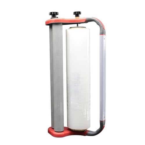 HMWOKPOT Stretch Film Dispenser, Handheld Film Winding Machine Manual Pallet Wrapper Tool Set for Food Packaging in Restaurant, Supermarket