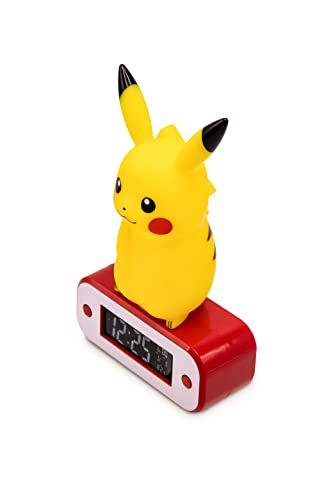 Teknofun - Pokemon Pikachu Light Up Alarm Clock - 811359, Yellow, unique - Image 4
