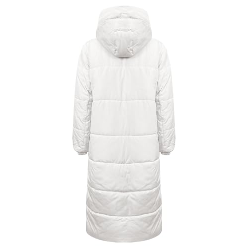 Genérico winter jacket women Abrigos Mujer Invierno Chaqueta Con Cremallera De Piel Sintética Cálido Larga Plumifero Cortavientos Con Bolsillos Plumiferos plumas mujer invierno - imagen 3