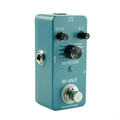 Pédale d’effet de guitare numérique M-VAVE DIG REVERB professionnelle avec 9 modes de réverbération - Les Beatles, Paul McCartney, John Lennon, RIngo Starr, George Harrison Pédale d'effet de guitare numérique M-VAVE DIG REVERB professionnelle avec 9 modes de réverbération – Image 2