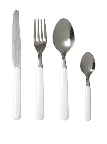 Excelsa 48497 Servizio 24 Posate, Bianco, 9 x 9 x 24 cm