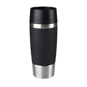 Tefal Travel Mug reisbeker – Zwart- 0,36 L – 100% lekvrij – Te openen met 1 hand – Drinken blijft 4 uur warm en 8 uur koud – 100% lekvrij