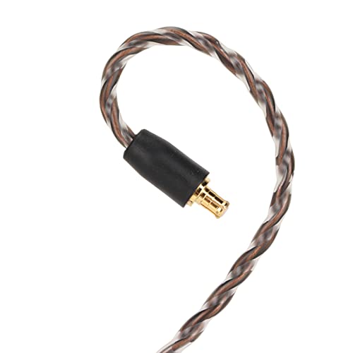Câble de Remplacement de Mise à Niveau OFC, Fil de Cuivre Plaqué Argent Pur, Son Plus Clair, Transparence Naturelle Haute Résolution, Apparence de Tresse Torsadée Adaptée à Ath E50 E70 – vue 9