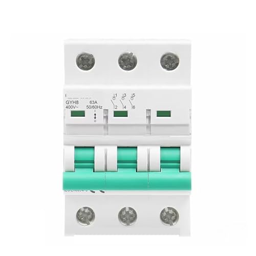Disjoncteur 400V interrupteur principal triphasé GYH8 pour coupure générale tableau électrique