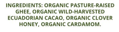 Chocolate Honey Ghee By Gold Nugget Ghee, Usda Organic, Full-Year/Pasture-Raised, Grass-Fed, Paleo/Keto/Cacao Spread 16Oz #TOP1