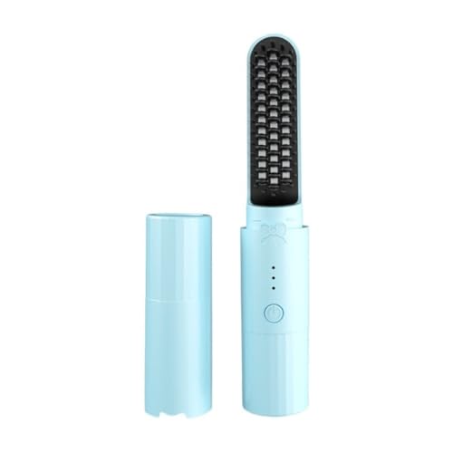 Cepillo portátil 2 en 1 para alisar y rizar cabello miniatura 1