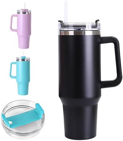 Amazon.com: 40 oz Tumbler with Handle and Straw Lid, 100% Leak-proof