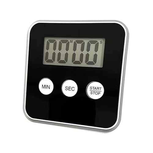 Temporizador digital de cocina, pantalla LCD magnética inteligente, temporizador digital magnético compacto con pantalla LCD para deportes, fitness, reuniones, dormir y aprender
