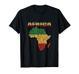 Camisa continente africano Bandera reggae afroamericana Camiseta