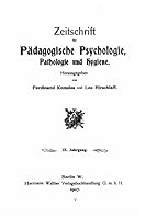 Zeitschrift f�r p�dagogische Psychologie 1517424313 Book Cover